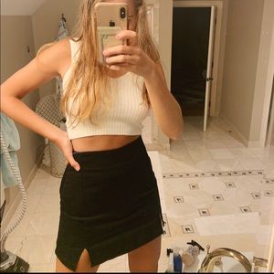 NEVER WORN Brandy Melville Black Mini Skirt